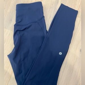 Navy blue lulu lemon leggings size 4